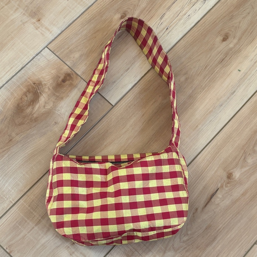 COA NYC Checkered Shoulder Bag